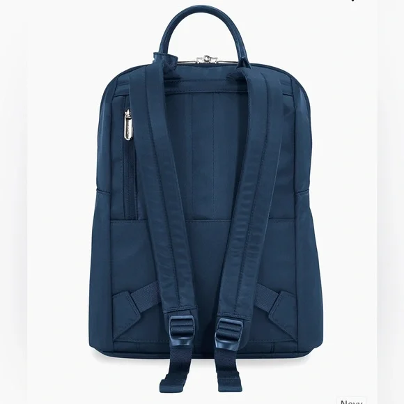 NWOT Briggs & Riley slim Rhapsody navy backpack - Picture 6 of 15